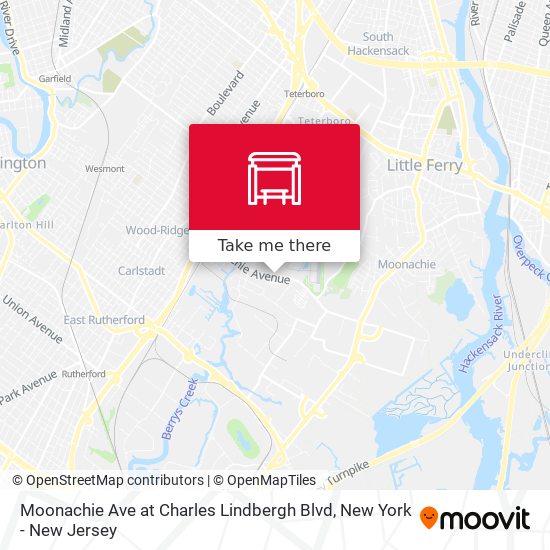 Moonachie Ave at Charles Lindbergh Blvd map
