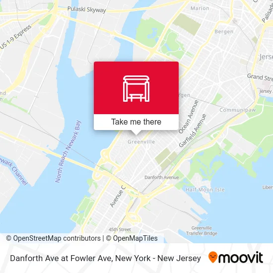 Danforth Ave at Fowler Ave map
