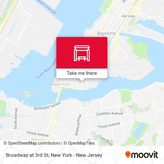 Broadway at 3rd St map