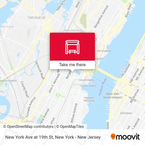 New York Ave at 19th St map