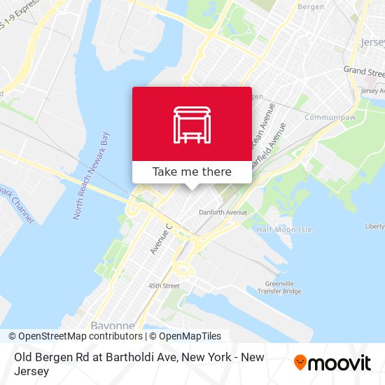 Old Bergen Rd at Bartholdi Ave map