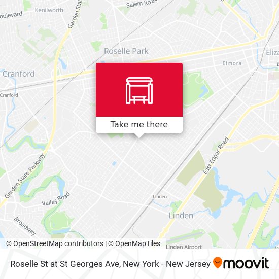 Roselle St at St Georges Ave map
