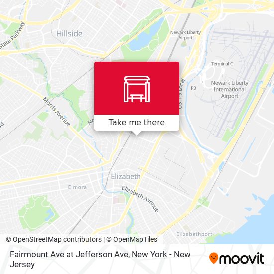 Fairmount Ave at Jefferson Ave map