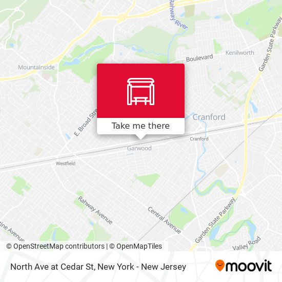 Mapa de North Ave at Cedar St