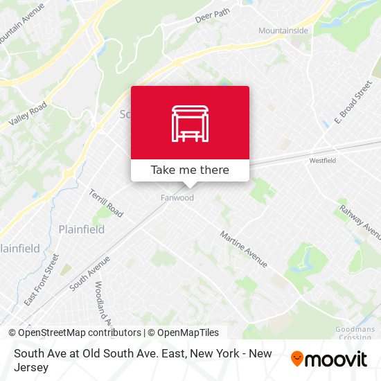 South Ave at Old South Ave. East map