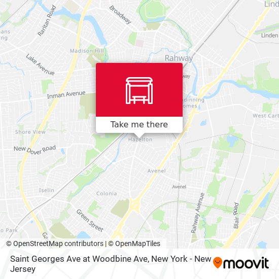Saint Georges Ave at Woodbine Ave map
