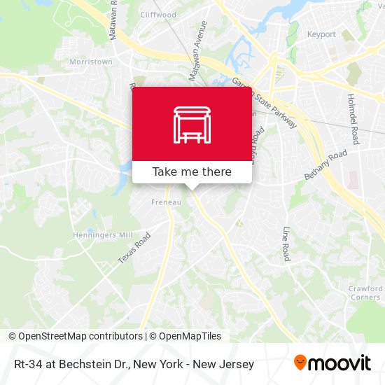 Mapa de Rt-34 at Bechstein Dr.