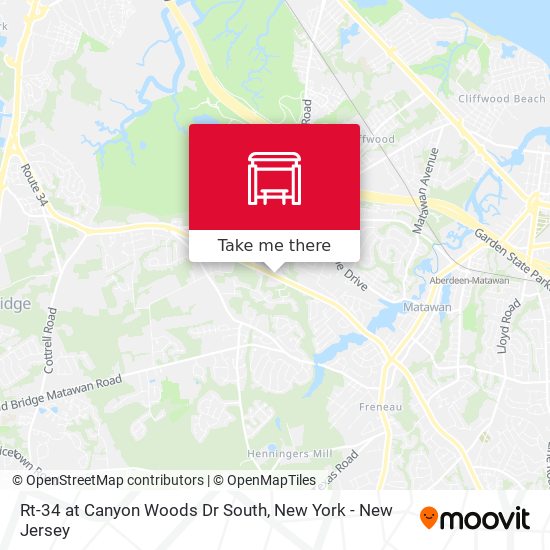 Rt-34 at Canyon Woods Dr South map