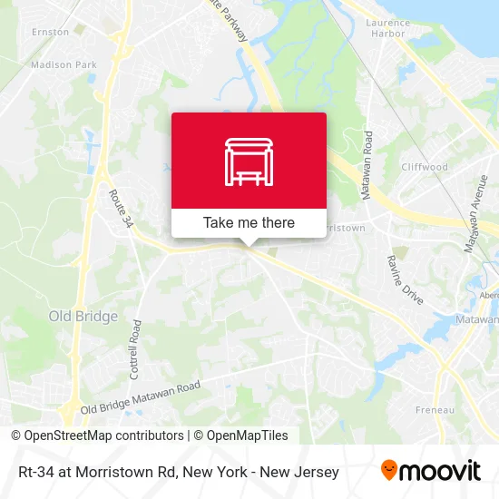 Rt-34 at Morristown Rd map