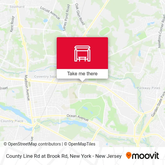 County Line Rd at Brook Rd map