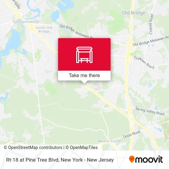 Rt-18 at Pine Tree Blvd map