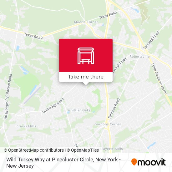 Mapa de Wild Turkey Way at Pinecluster Circle
