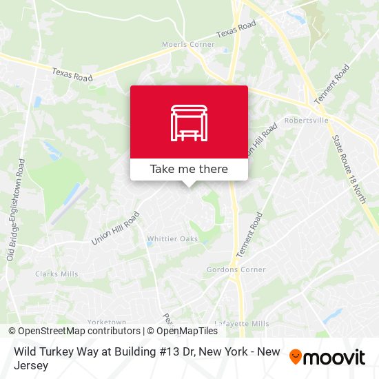 Wild Turkey Way at Building #13 Dr map