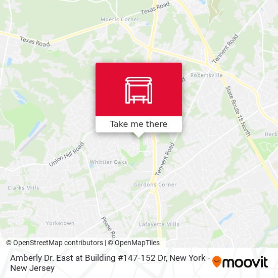 Amberly Dr. East at Building #147-152 Dr map