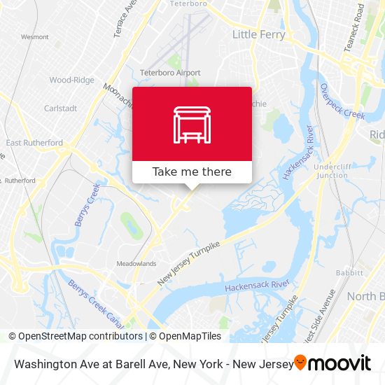 Mapa de Washington Ave at Barell Ave