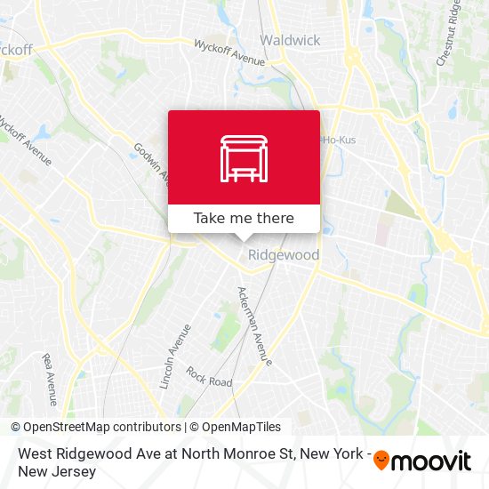 West Ridgewood Ave at North Monroe St map