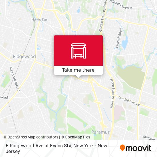 Mapa de E Ridgewood Ave at Evans St#