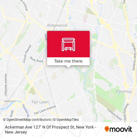 Mapa de Ackerman Ave 127' N Of Prospect St