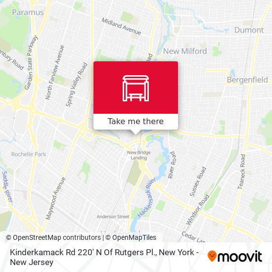 Mapa de Kinderkamack Rd 220' N Of Rutgers Pl.