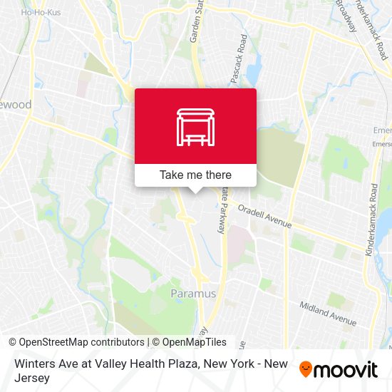 Winters Ave at Valley Health Plaza map