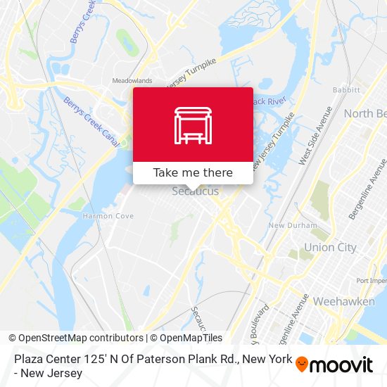 Plaza Center 125' N Of Paterson Plank Rd. map