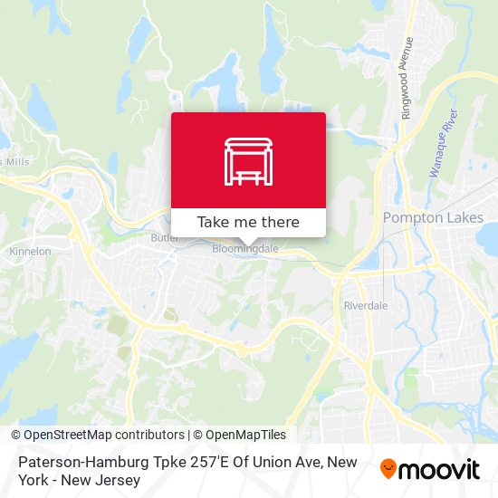 Mapa de Paterson-Hamburg Tpke 257'E Of Union Ave