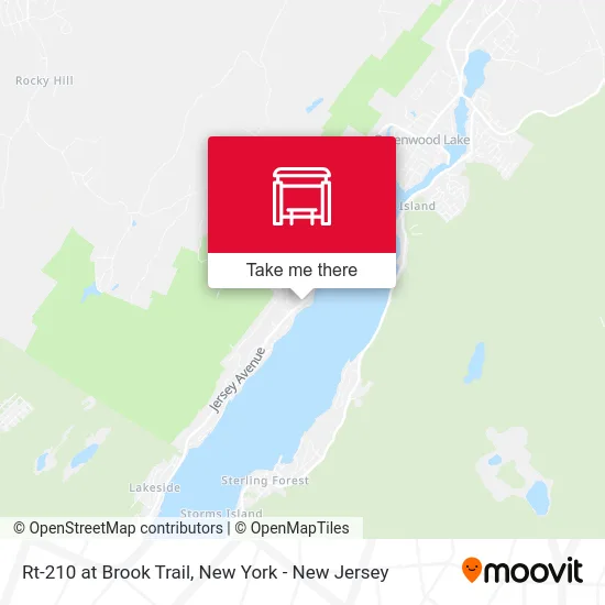 Rt-210 at Brook Trail map