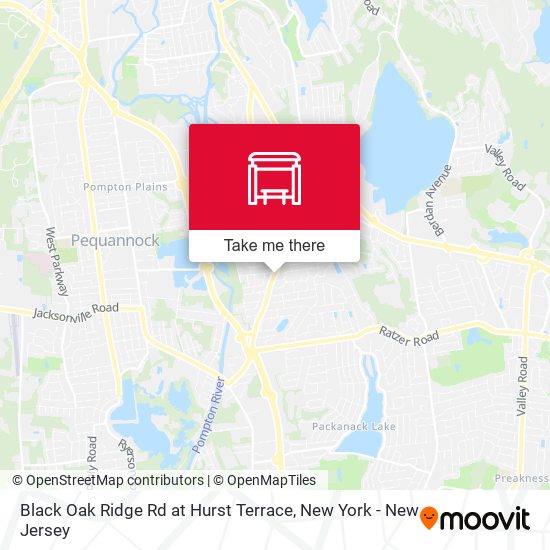 Black Oak Ridge Rd at Hurst Terrace map