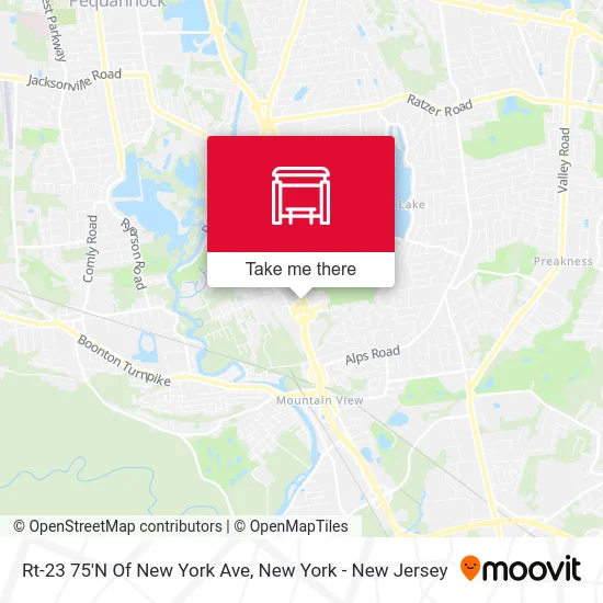 Rt-23 75'N Of New York Ave map