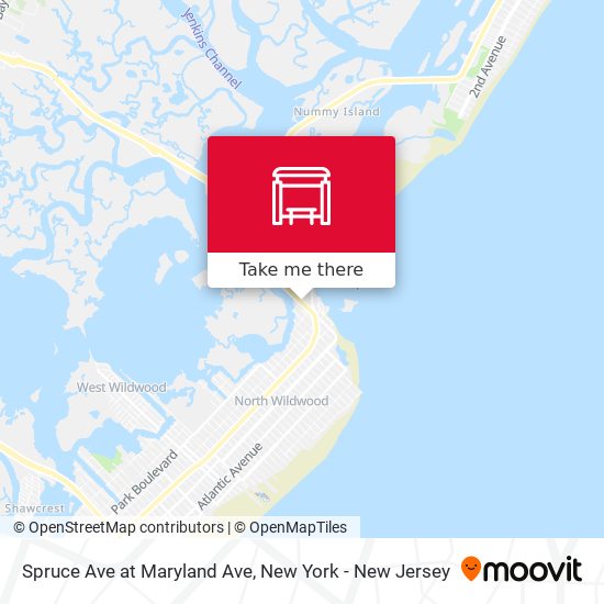 Spruce Ave at Maryland Ave map