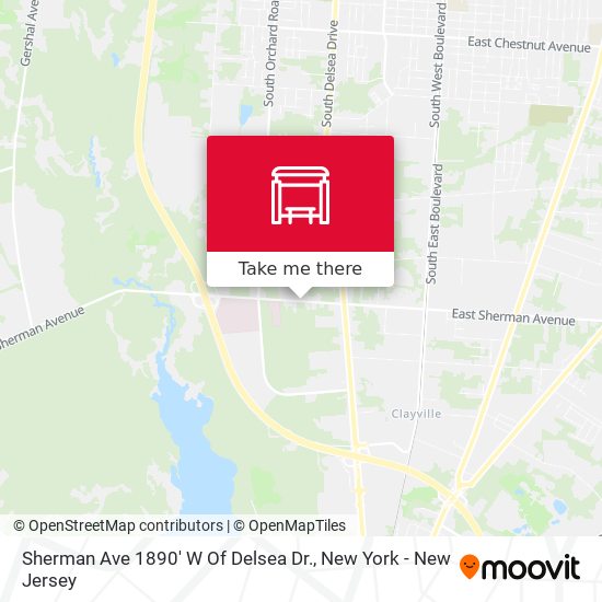 Sherman Ave 1890' W Of Delsea Dr. map