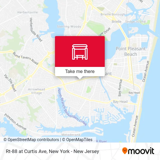Rt-88 at Curtis Ave map