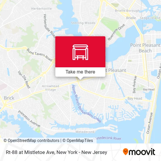 Rt-88 at Mistletoe Ave map