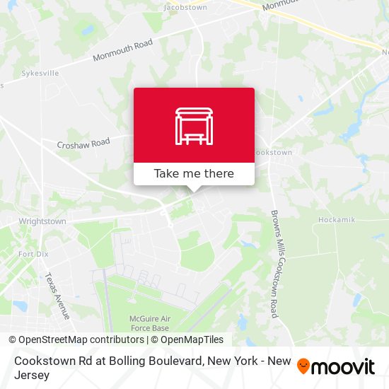Cookstown Rd at Bolling Boulevard map