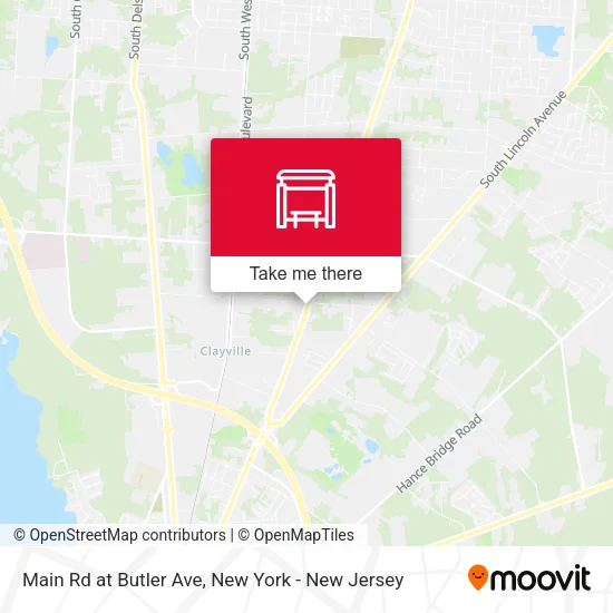 Main Rd at Butler Ave map