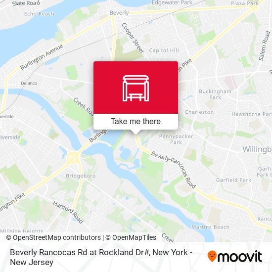 Beverly Rancocas Rd at Rockland Dr# map