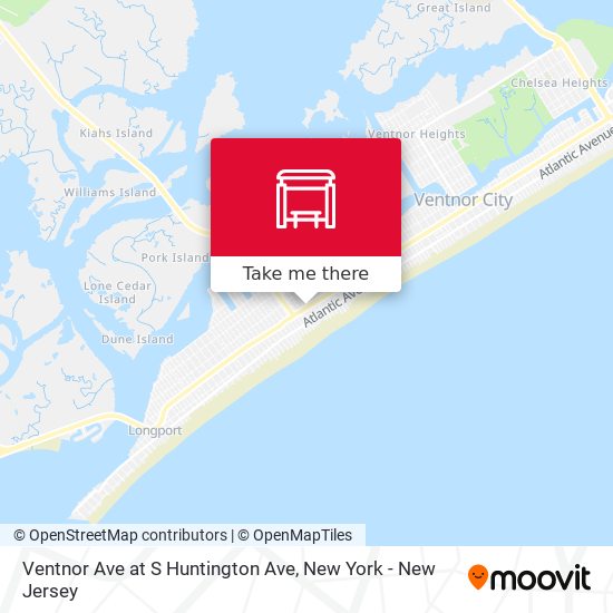 Ventnor Ave at S Huntington Ave map