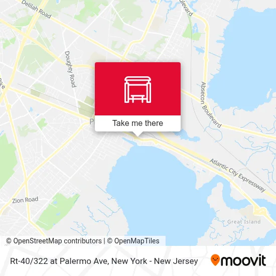 Rt-40/322 at Palermo Ave map