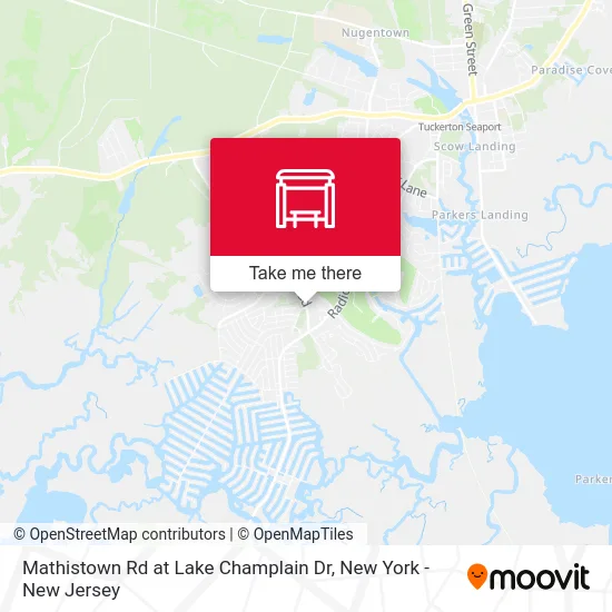 Mathistown Rd at Lake Champlain Dr map