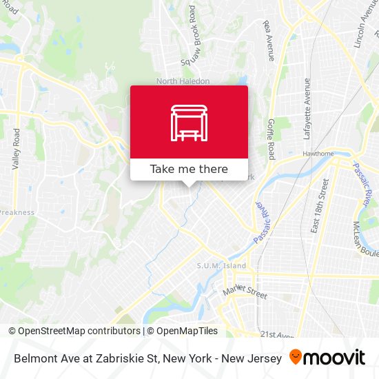 Mapa de Belmont Ave at Zabriskie St