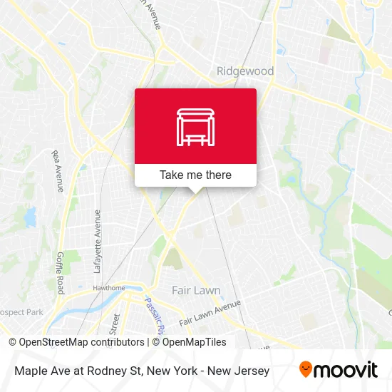 Maple Ave at Rodney St map