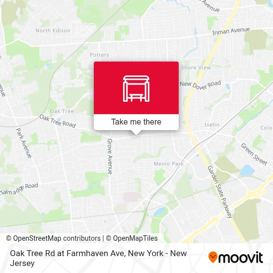 Oak Tree Rd at Farmhaven Ave map