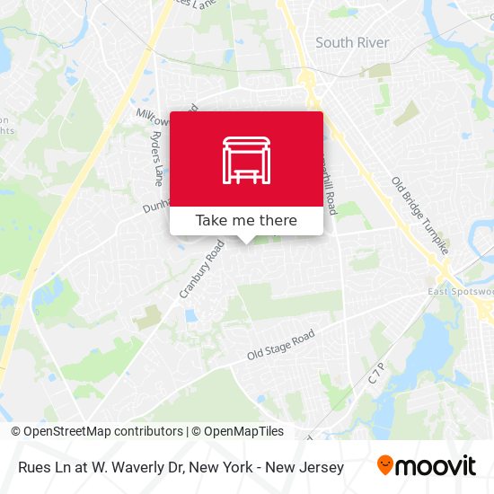 Mapa de Rues Ln at W. Waverly Dr