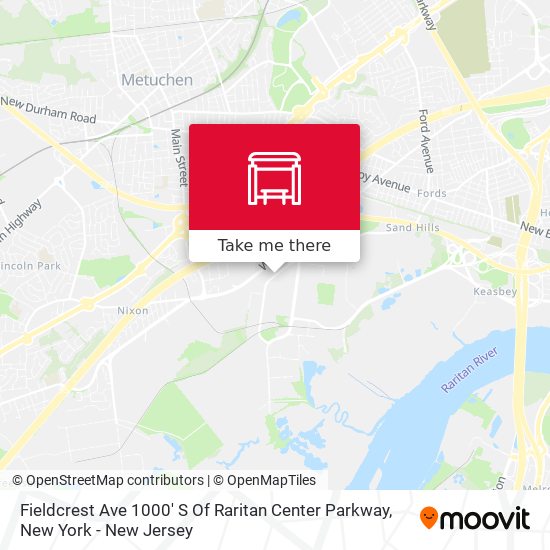 Mapa de Fieldcrest Ave 1000' S Of Raritan Center Parkway