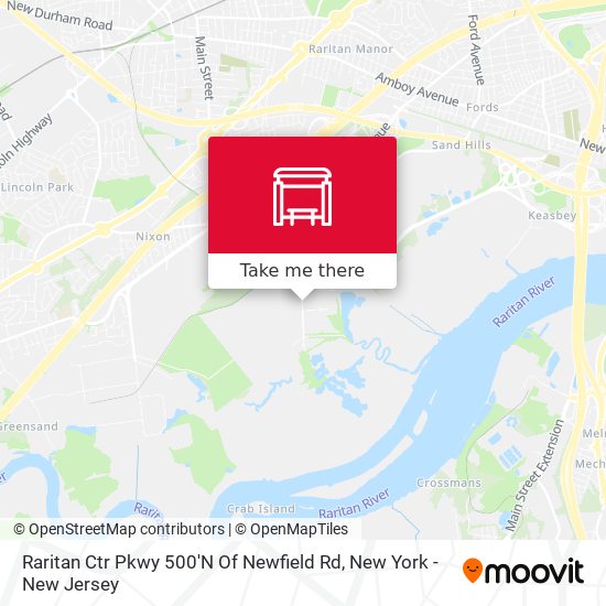 Raritan Ctr Pkwy 500'N Of Newfield Rd map