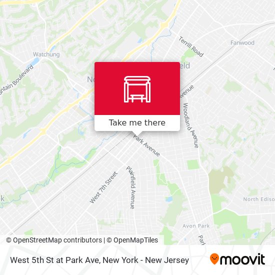 Mapa de West 5th St at Park Ave