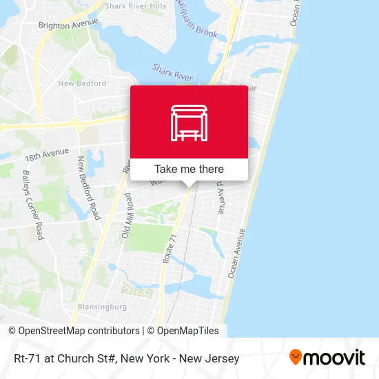Rt-71 at Church St# map