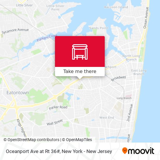 Mapa de Oceanport Ave at Rt 36#