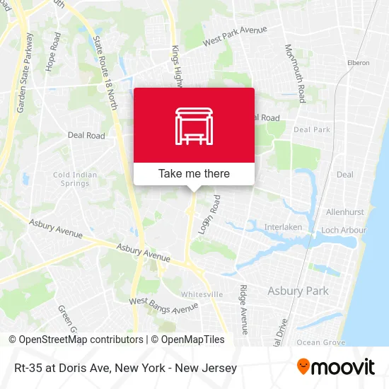 Rt-35 at Doris Ave map