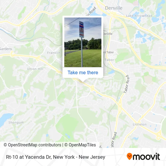 Rt-10 at Yacenda Dr map